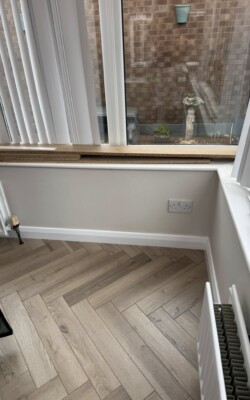 Painting in home sun room